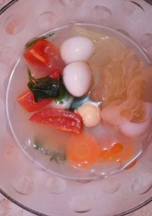 Foto resep Sop sayur telur puyuh