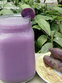 Foto resep Purple sweet potato juice (jus ubi ungu)