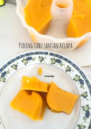 Foto resep Puding Labu Santan Kelapa