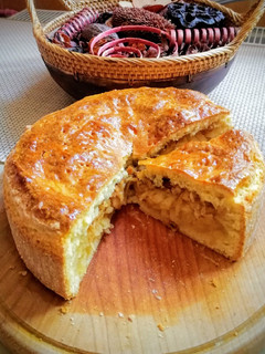 Mini almás pite torta recept fotója