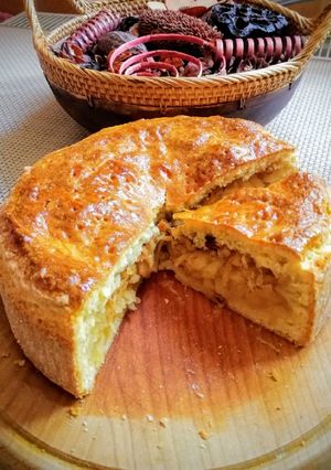 Mini almás pite torta recept fotója