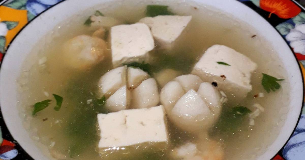 Sup Baso Ikan dan Tahu - Homemade Fish Balls and Tofu Soup