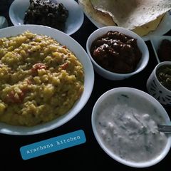 Moong dal ki khichadi A picture of Moong dal ki khichadi.