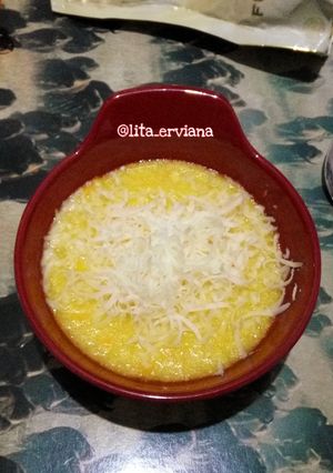 Foto resep Burjaju (bubur jagung keju)
