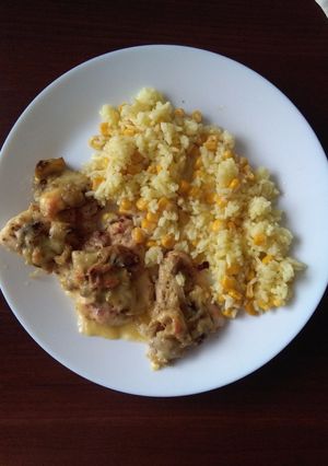 Rozmaringos csirke mustáros gombaraguval recept fotója