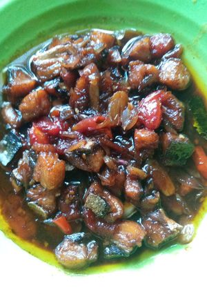Foto resep Ikan asin telang asam manis ala mama riyan