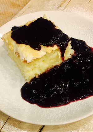 Rizskoch rizsfelfújt, cseresznyeöntettel recept fotója