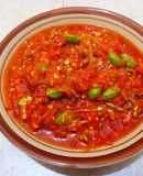 Sambalado teri petai padang
