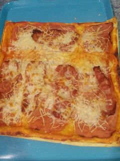 Una foto de Pizza de hojaldre