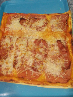 Una foto de Pizza de hojaldre