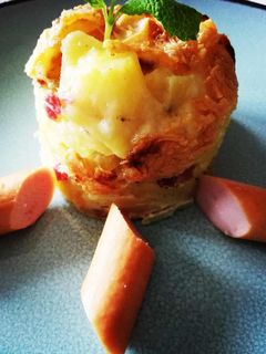 Kartoffelauflauf mit Wiener Würstchen Rezepthauptbild