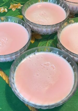 Une photo de Crème aux œufs aux framboises