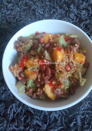 A picture of Carribean Rice #MyUniqueRice contest.