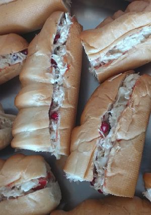 A picture of Chicken mayo sandwich.