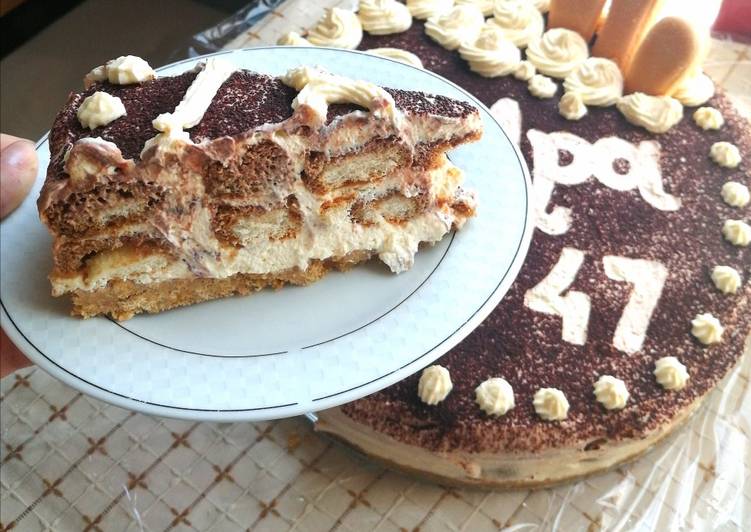 Tiramisu torta sütés nélkül 🎂🥧