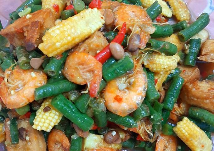 Tauco Udang, Kacang Panjang, n Baby Corn