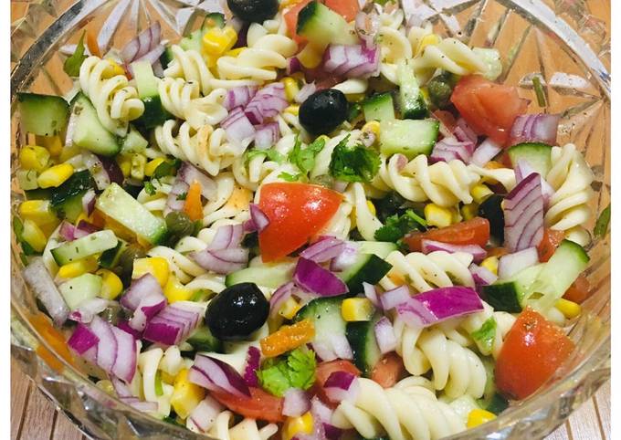 Easiest Way to Make Any-night-of-the-week 🌈Rainbow Pasta salad: