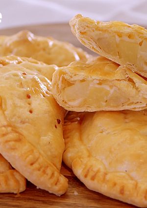 A picture of Crisply Crumbly Potato Pie with Moist Filling.