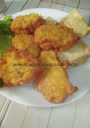 Foto resep Perkedel jagung udang