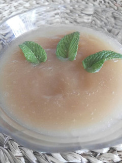 Una foto de Puré de manzana