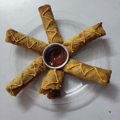 A picture of Vegetable, Spring Rolls (With Homemade Spring Roll Sheets).