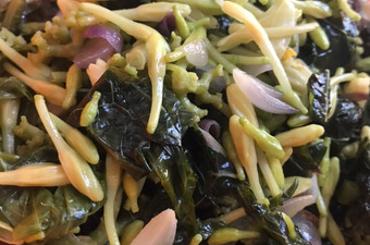 Cara Gampang Membuat Tumis daun mix bunga Pepaya yang Lezat