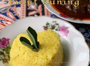 Gambar Pulut Kuning (Kukus Arong Santan)