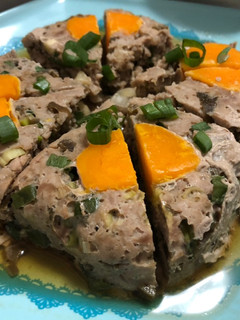 剝皮辣椒蒸肉餅 的食譜成品照片
