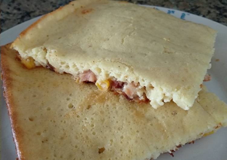 Fainá de panceta y choclo