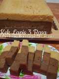 Kek lapis 3 rasa (horlick, nescafe & milo)