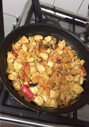 Una foto de Paella por primera vez
