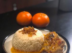 Hình của món Cơm Gà Sốt Cam/quýt 🍊.