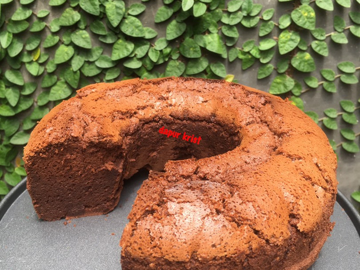 Resep Chiffon Coklat Putih Telur Anti Gagal