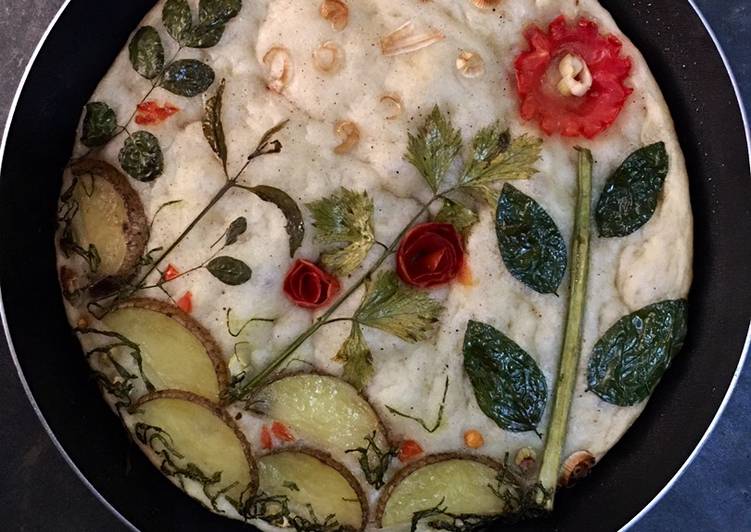 Anti Ribet, Memasak Focaccia bread art sederhana dan enak