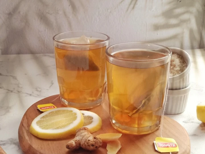 Cara Gampang Membikin Resep Hot ginger lemon tea yang  Bikin Ketagihan Anti Ribet, Lezat