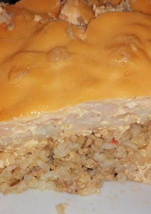 Rakott karfiol 🥬🧅🐷 recept fotója