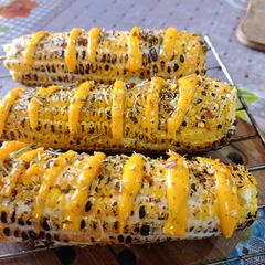 Mexican Elote Corn on the Cob A picture of Mexican Elote Corn on the Cob.
