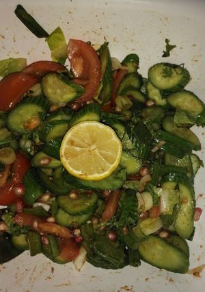 A picture of Anaar(Pomegranate) Salad 🥗.