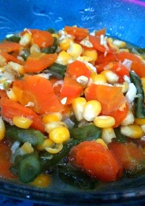 Foto resep Tumis jagung kacang panjang