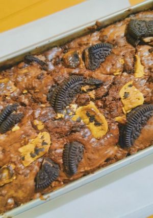 Foto resep Brownies panggang oreo