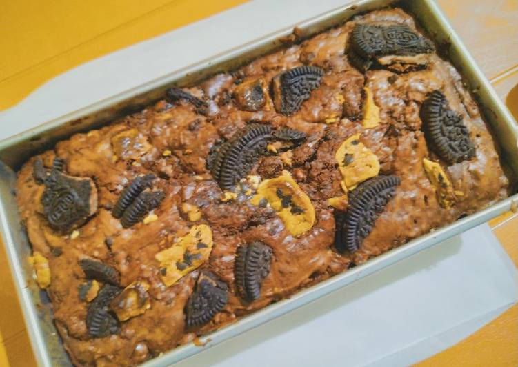 Brownies panggang oreo