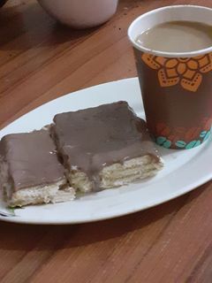 صورة لوصفة طريقة عمل حلى بسكوت شاهي طبقات لذيذ 😋😋