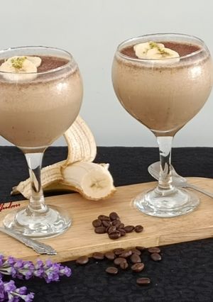 عکسی از دستور دسر نسکافه موزی