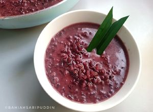 Gambar Bubur Pulut Hitam Kurang Manis