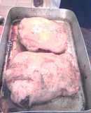 Pollo relleno al horno Navideño