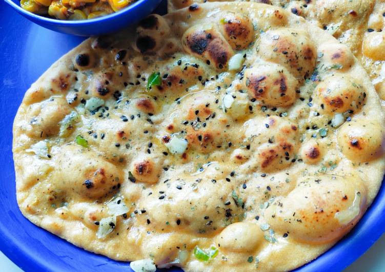 Step-by-Step Guide to Make Award-winning Whole wheat flour butter garlic naan without yeast