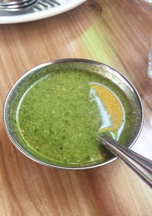 A picture of Pudina Chutney.