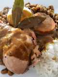 Pollo a la Olla y Frejol Castilla