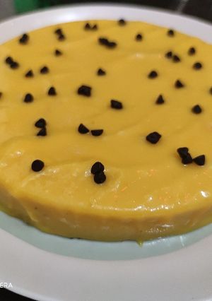 A picture of Mango pudding.