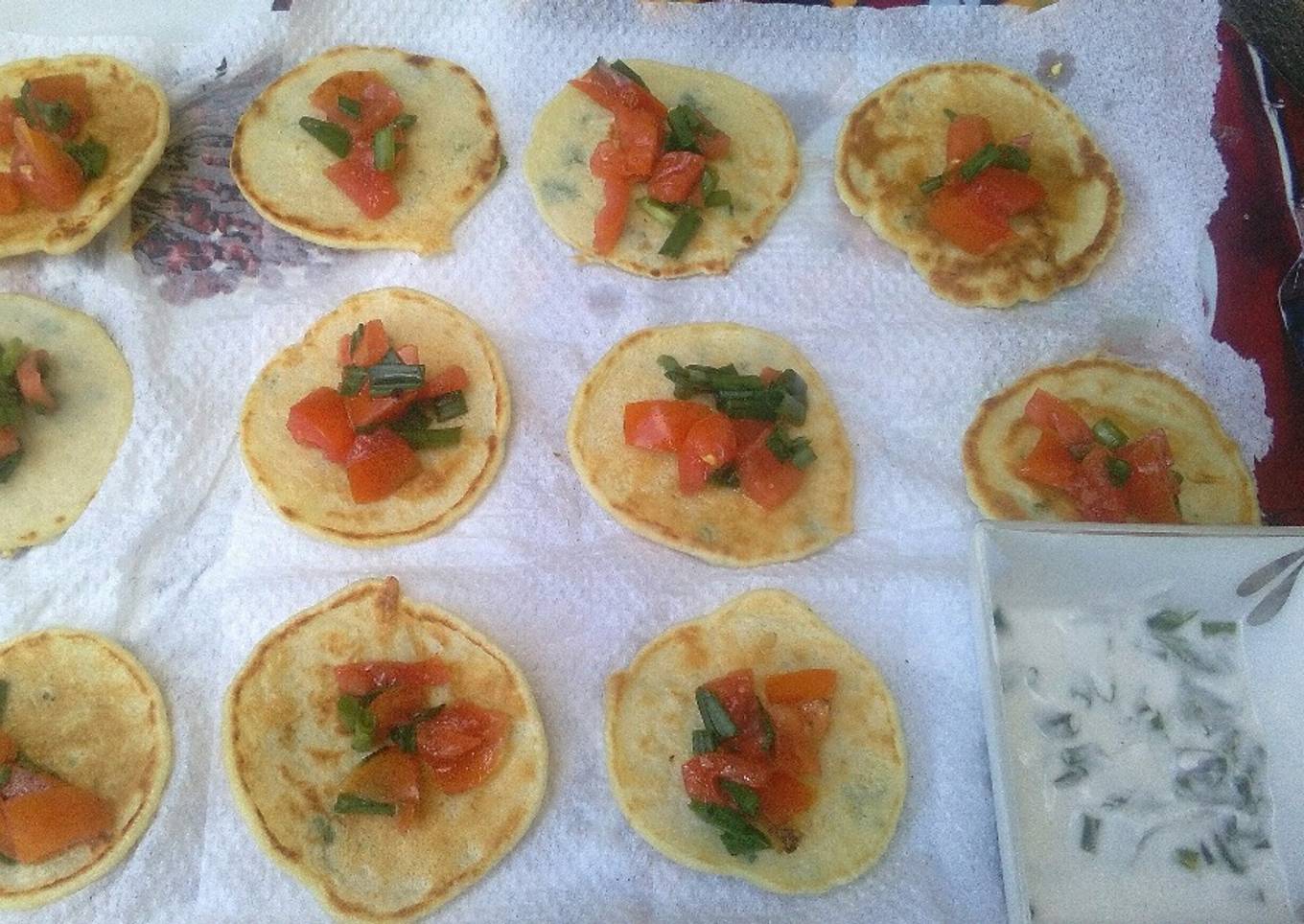 Savoury mini pancakes #team contest #team sugar&spice #appetizer #indian